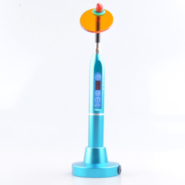 Colorful Aluminum Alloy Wireless Led Curing Light Dental